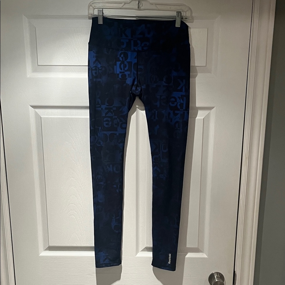 Reebok Navy Graphic Leggings